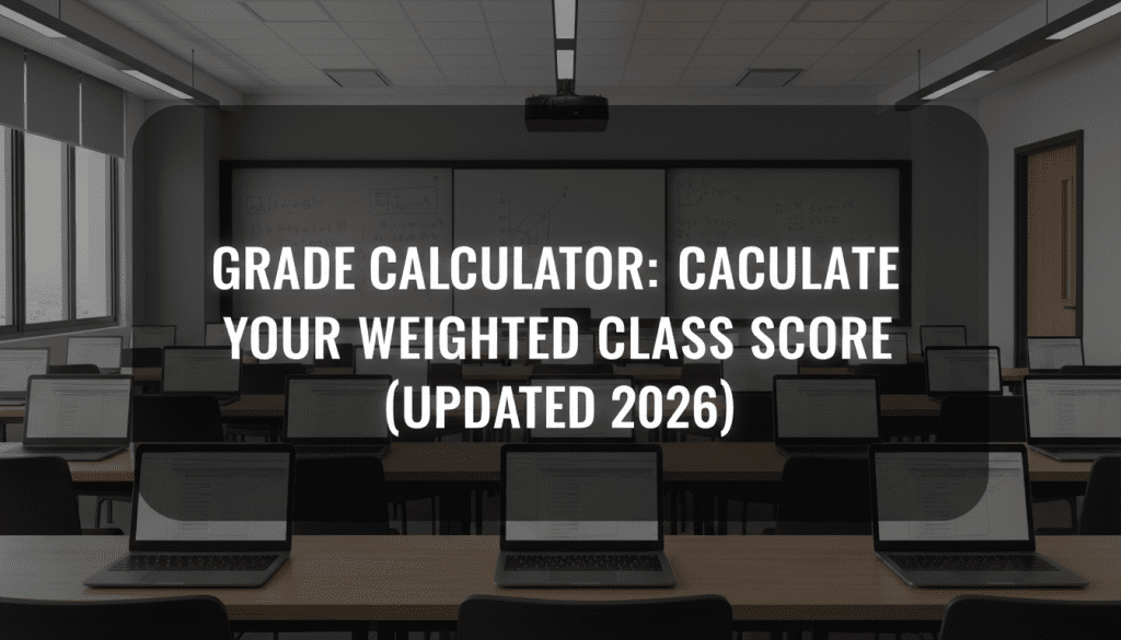 Grade Calculator: Calculate Your Weighted Class Score (Updated 2026 ...