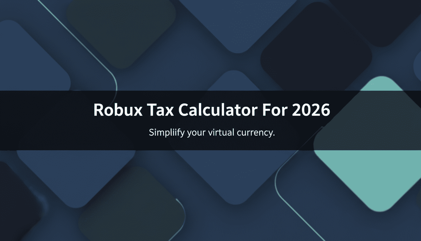 tax calculator robux for 2026