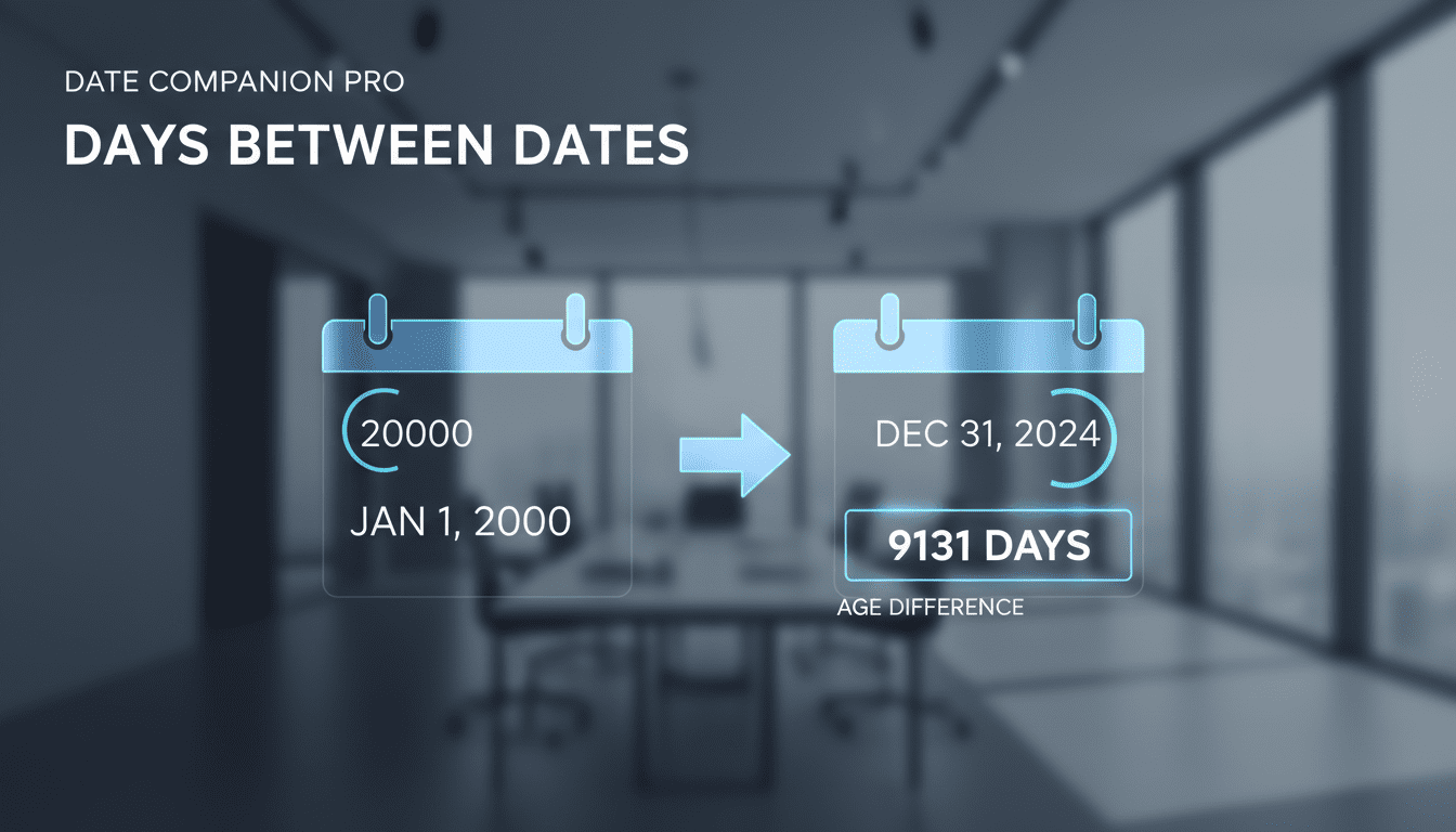 age difference calculator in days