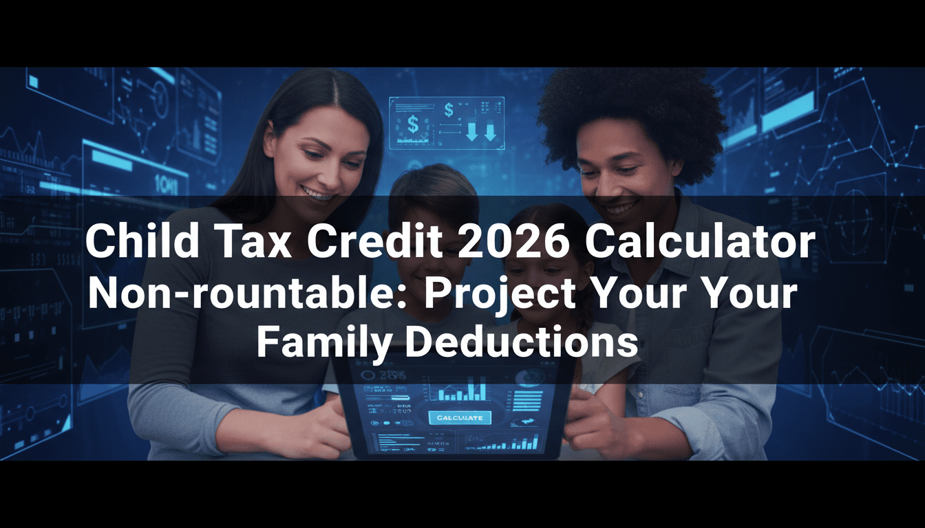 child tax credit 2026 calculator non-refundable banner image