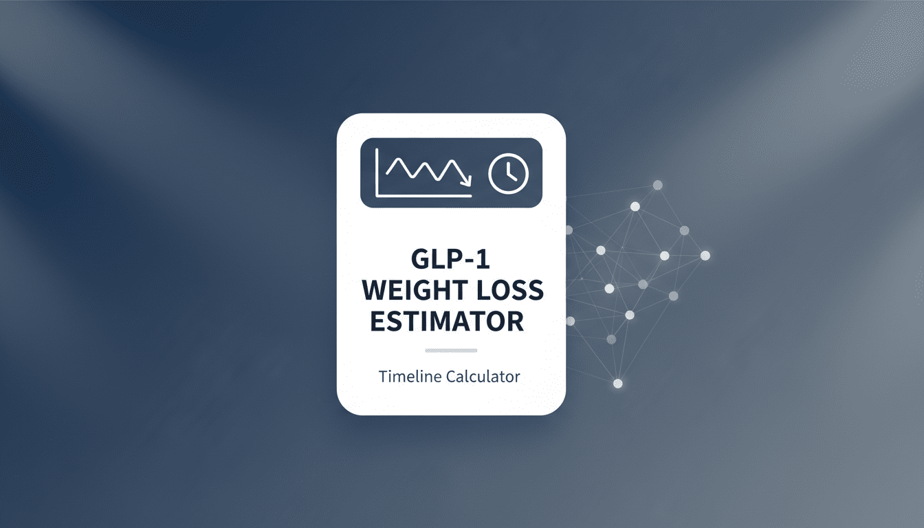 GLP-1 weight loss timeline calculator