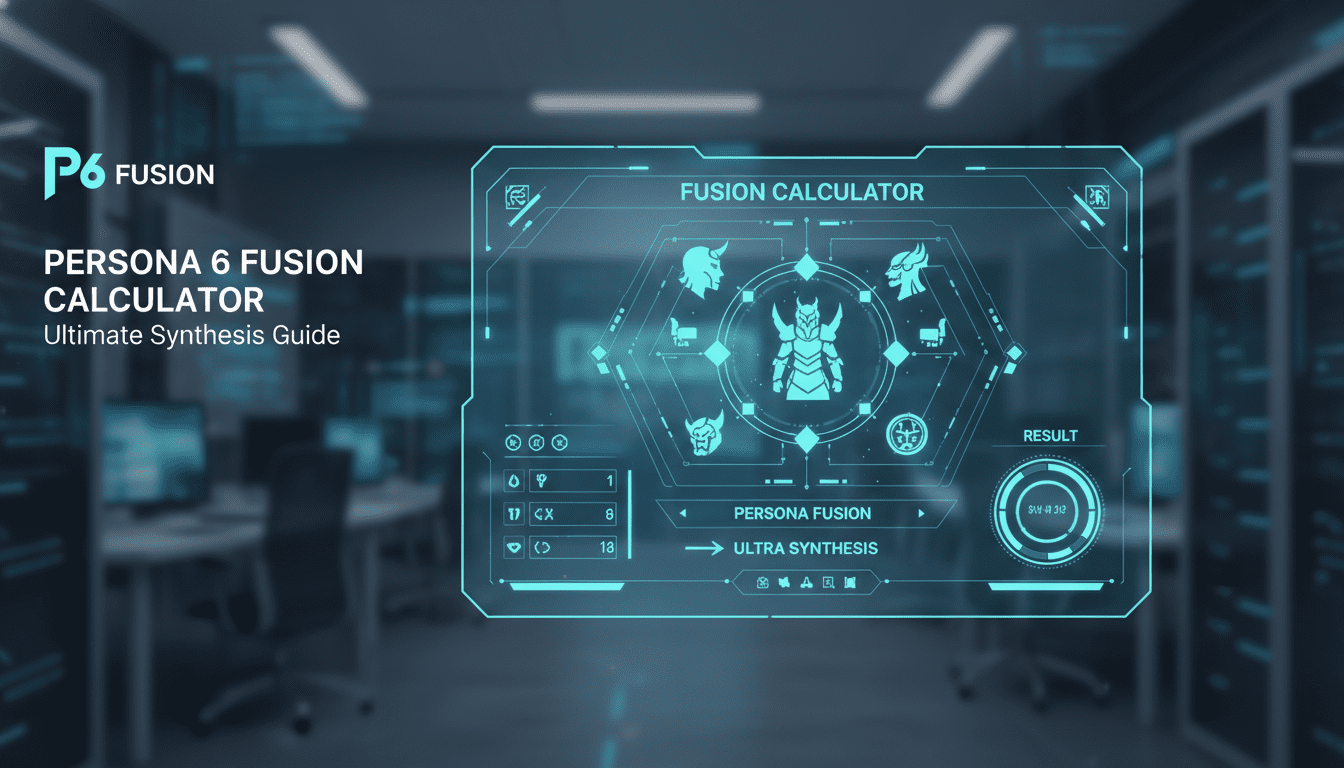 Persona 6 fusion calculator