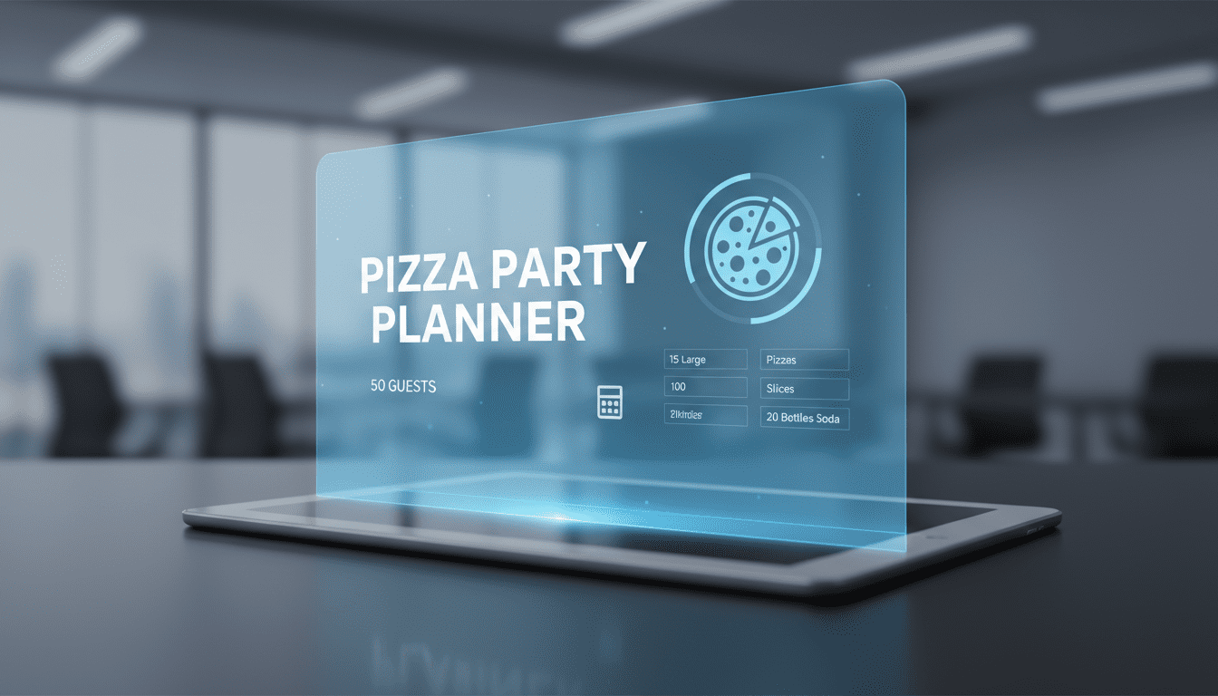 pizza party calculator for 50 guests