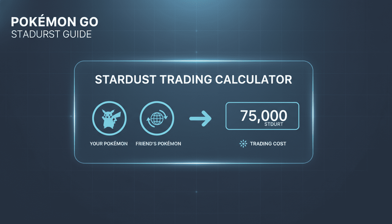 Pokemon GO stardust calculator for trading