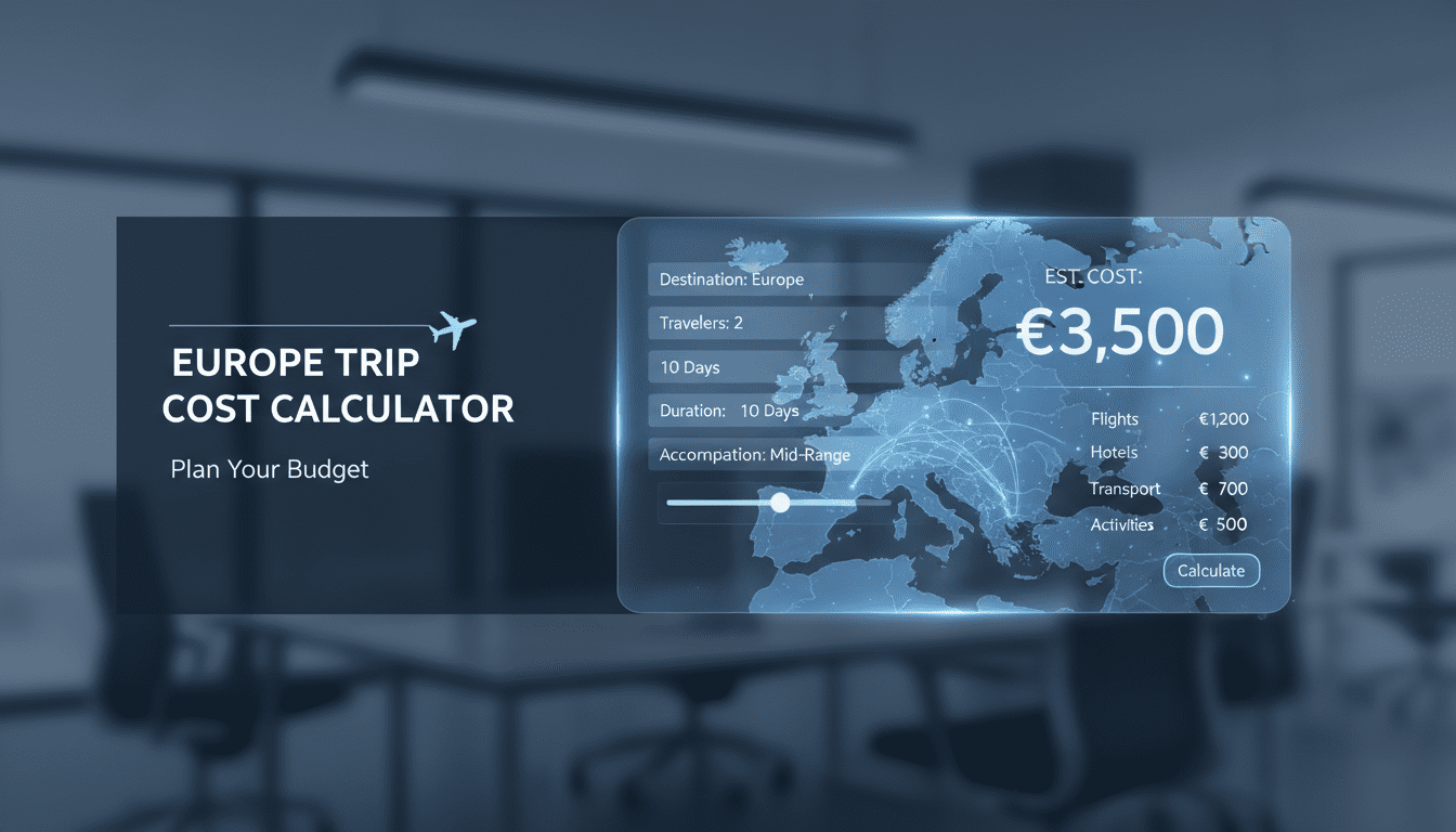 travel budget calculator europe trip