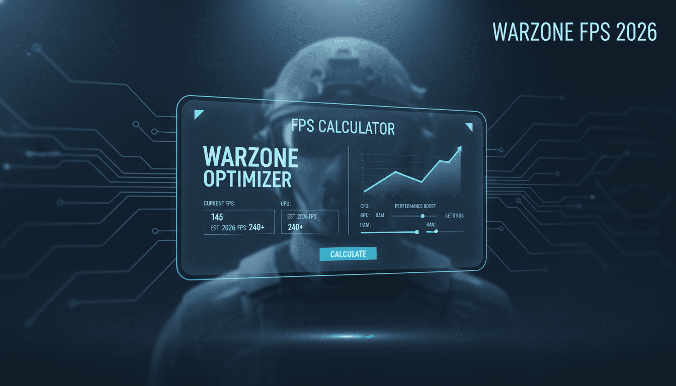 FPS calculator for Warzone 2026 update